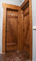 Дверь "Простая" из массива сосны "под старину"
