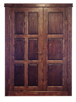 Двери "Феодал" двойные из массива сосны "под старину"