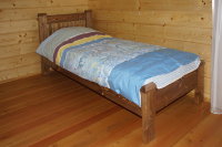 Кровать односпальная "Покрова" из массива сосны "под старину"