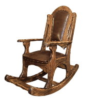 Кресло-качалка "Руно" из массива сосны "под старину"